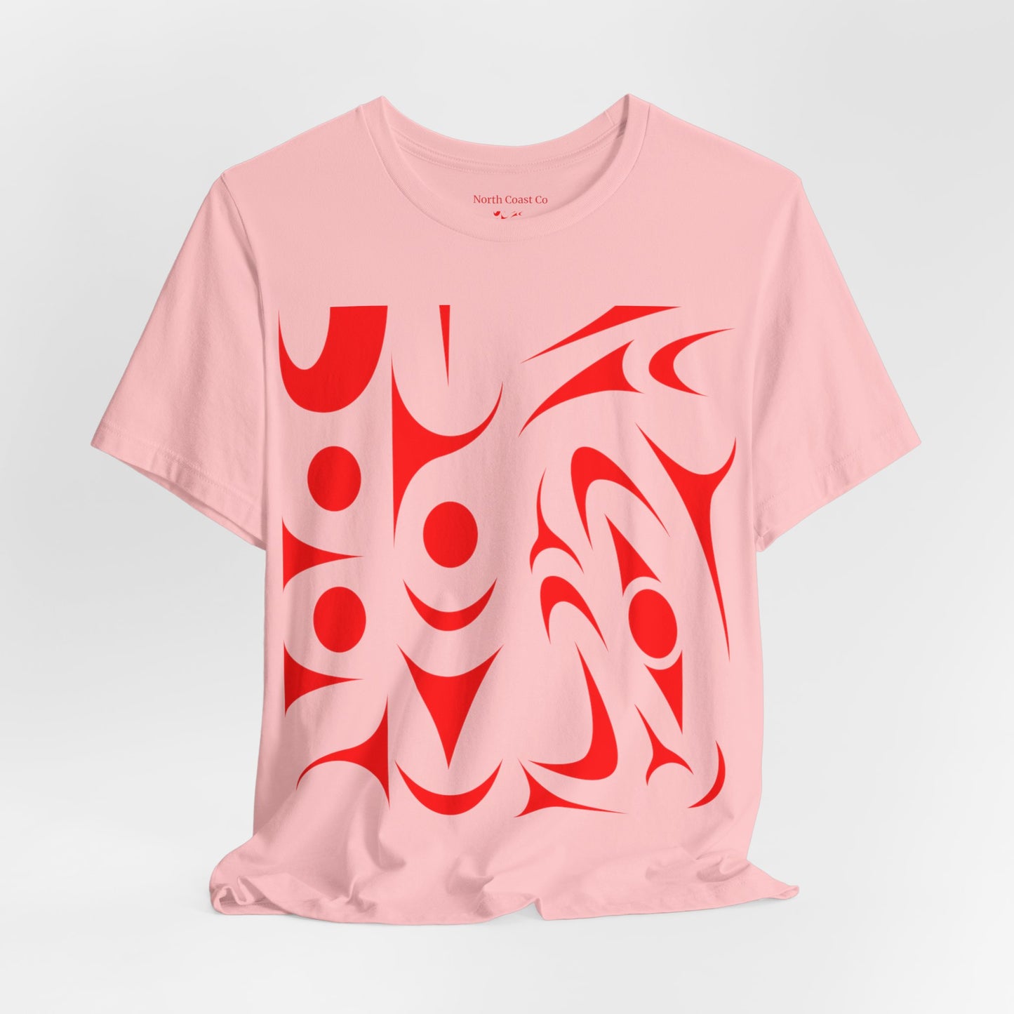 Unisex T-shirt with red Thunderbird design by Joshua Watts