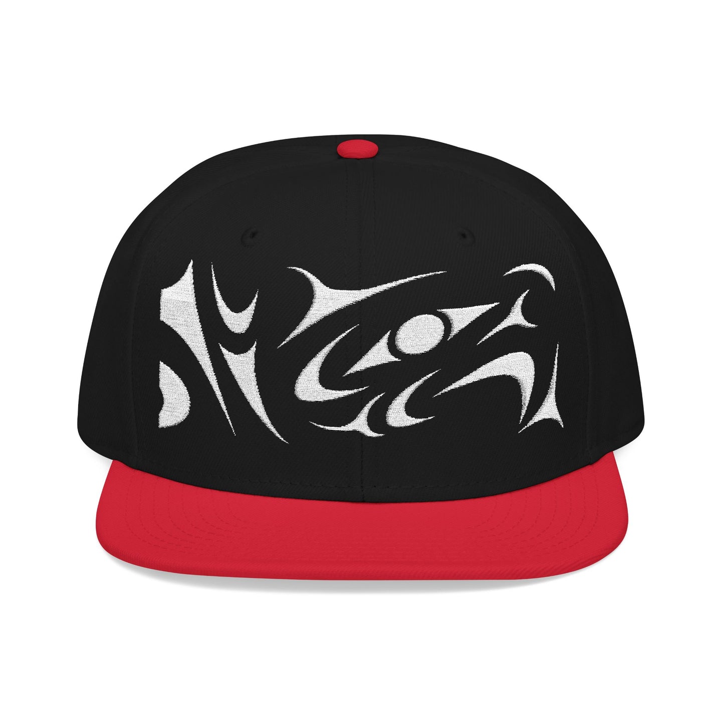 Embroidered Snapback Cap with White Thunderbird design by Joshua Watts