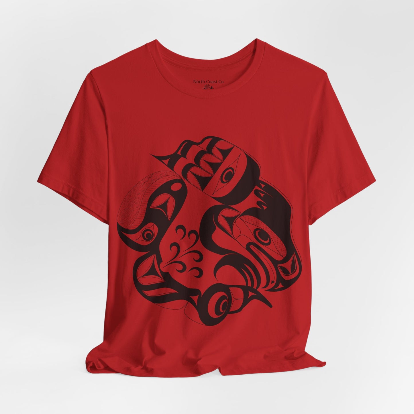 Unisex T-Shirt with “Whale Hunt” design by Joshua Watts