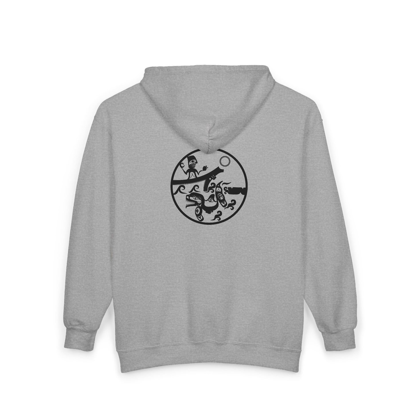Unisex Zip Hoodie with “Observing” design by Joshua Watts
