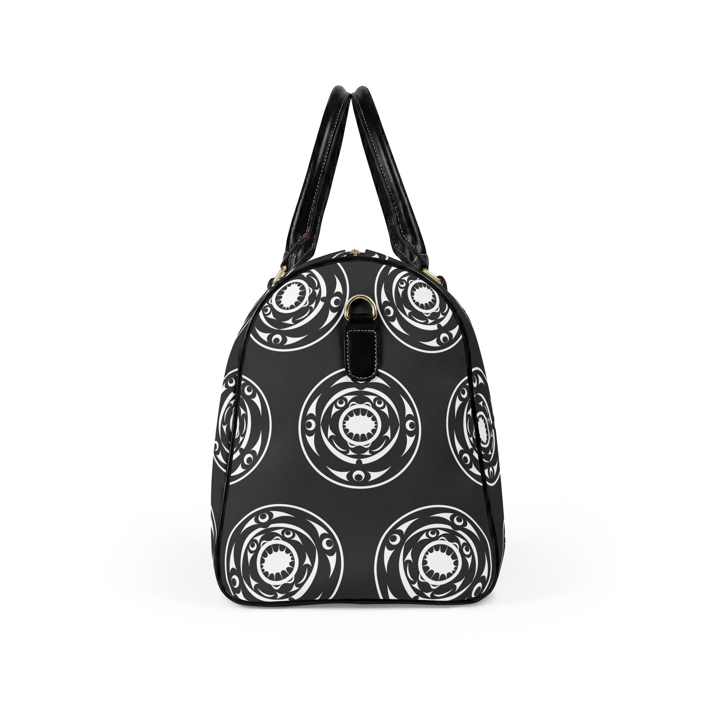 Patterned Leather Travel Bag