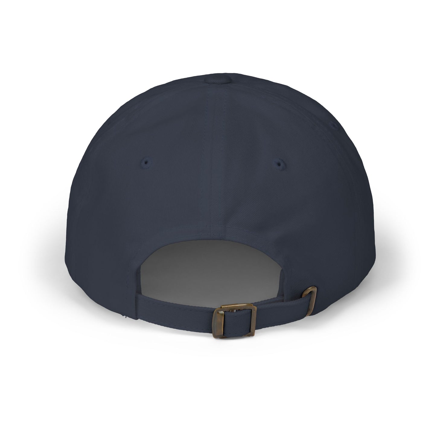 Distressed Coastal Wave Dad Cap — Beige Embroidered Circle Logo Hat