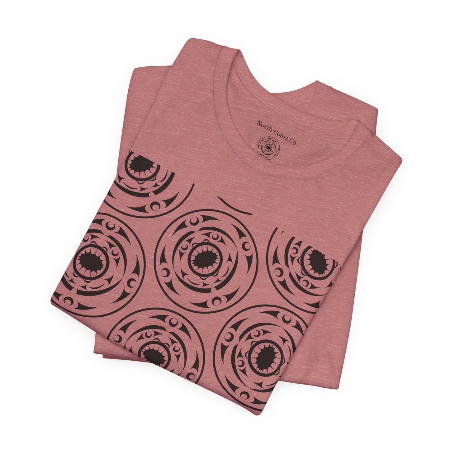 Unisex T-shirt featuring black and white "Life and Death“ design pattern by Joshua Watts
