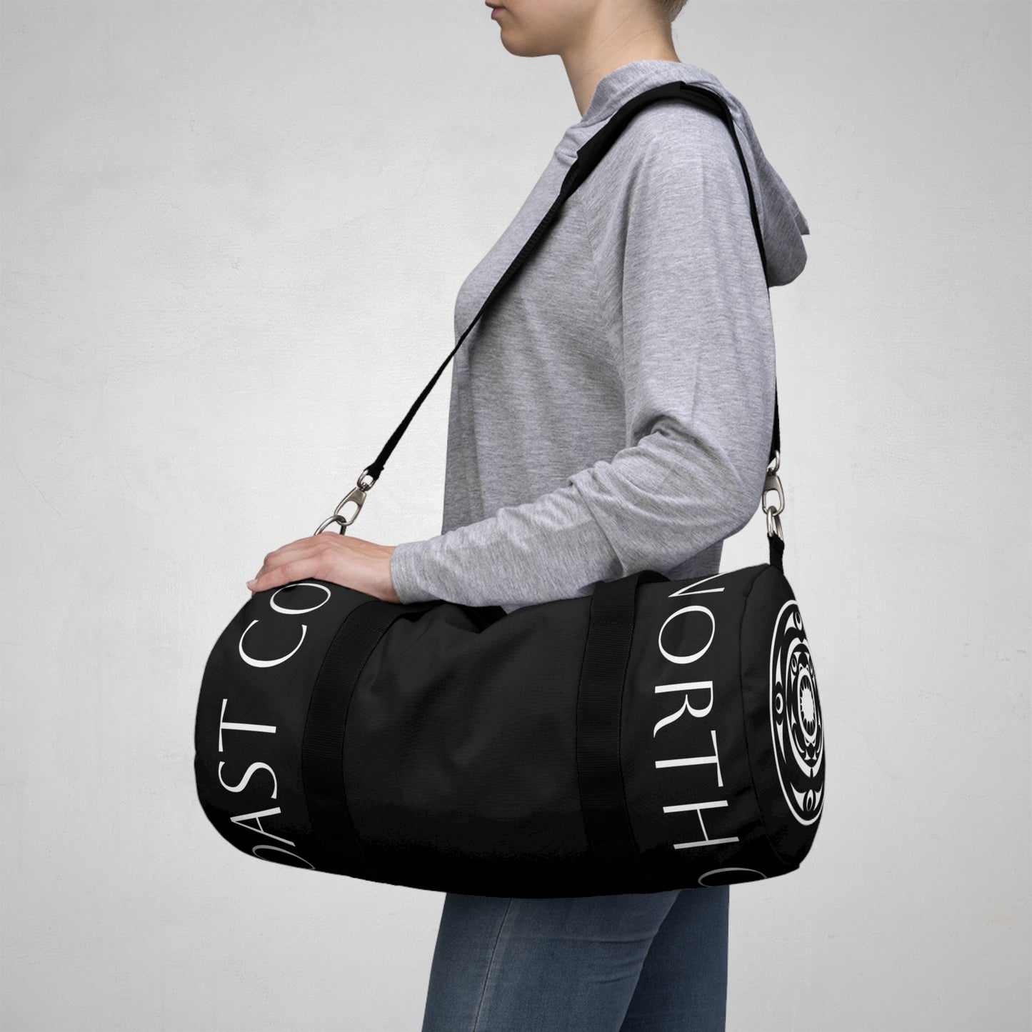 Copy of Classic Black Duffel Bag – Travel Gym Weekend Carryall