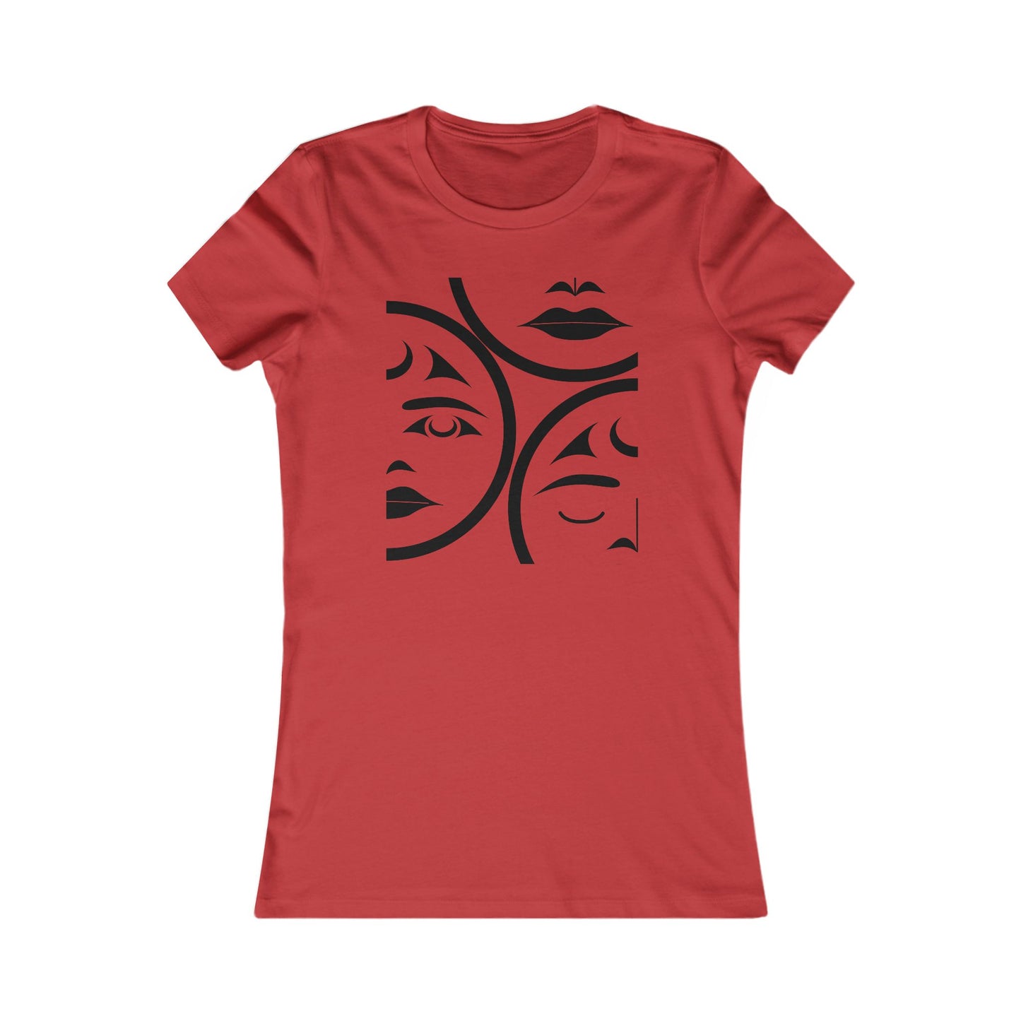 Women’s Fit T-Shirt with “Moons” Design by Joshua Watts