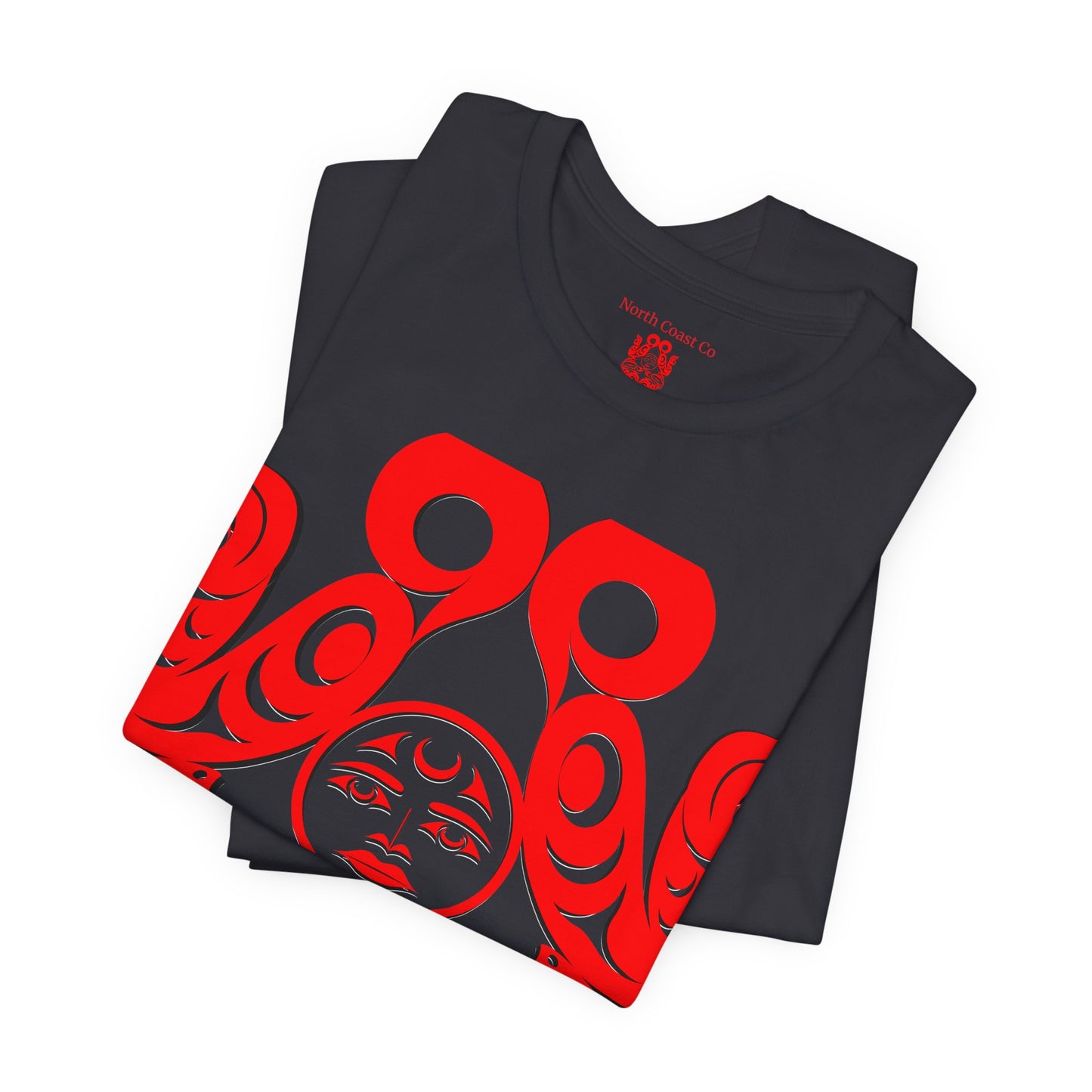 Unisex T-shirt with Holographic “Tsuu-Baa-Asaxt Wolves” design by Joshua Watts