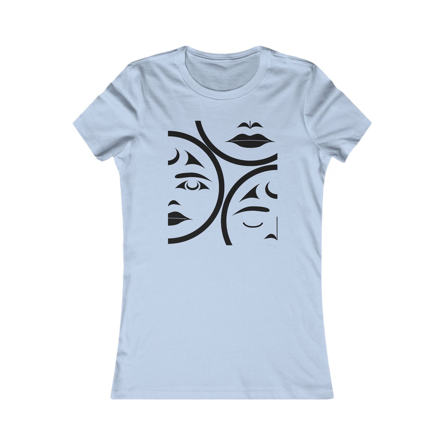Women’s Fit T-Shirt with “Moons” Design by Joshua Watts