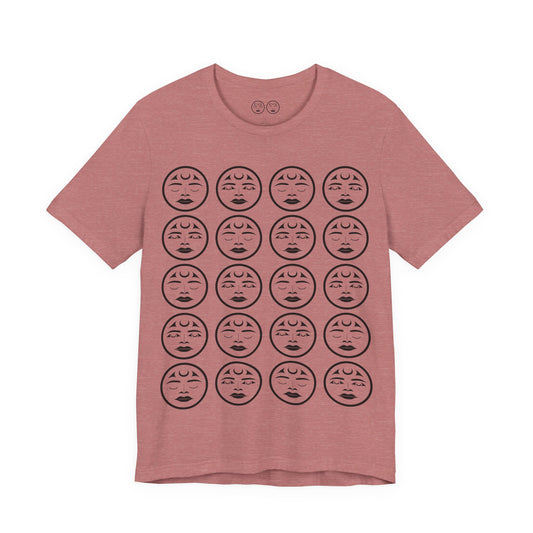 Unisex T-Shirt with “Many Moons” Design by Joshua Watts