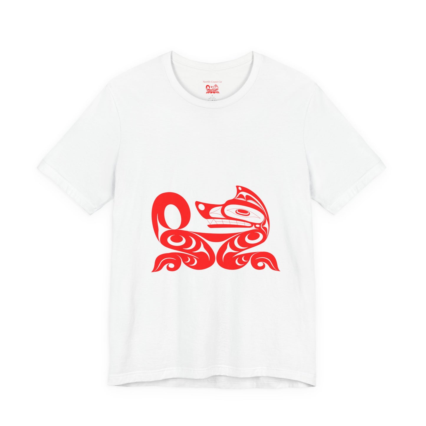 Unisex T-Shirt with “Red Wolf” design by Joshua Watts