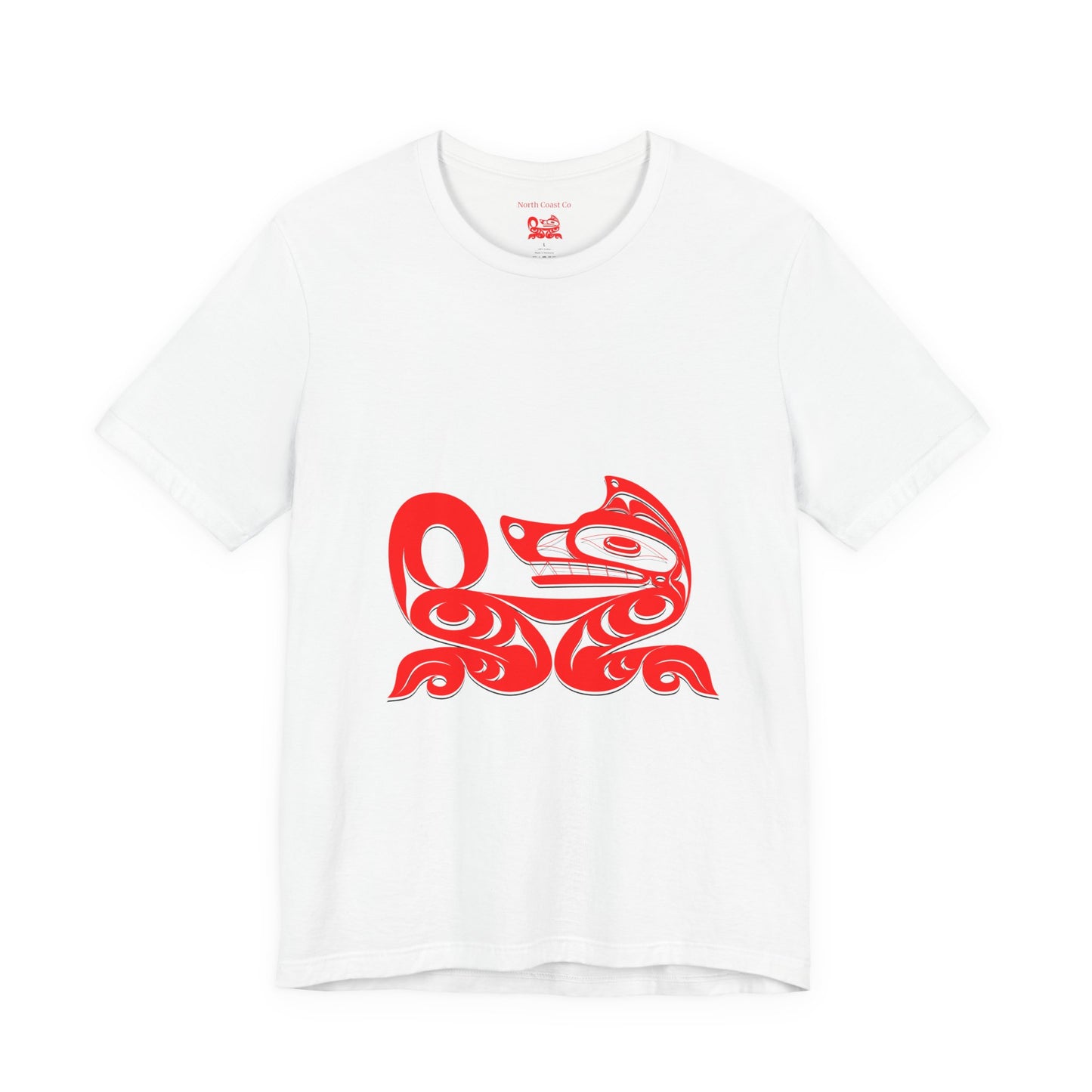 Unisex T-Shirt with Holographic “Red Wolf” design by Joshua Watts