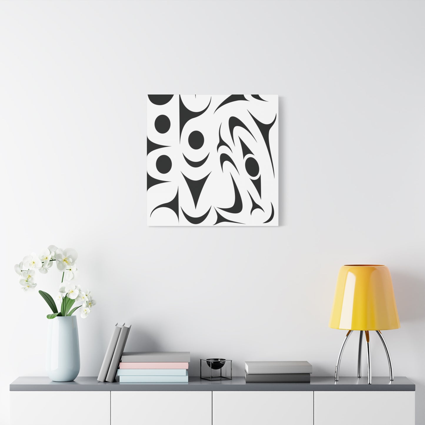 Copy of Tribal Circle Shark Canvas Art – Black Nautical Tribal Wall Decor