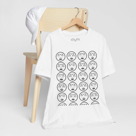 Unisex T-Shirt with “Many Moons” Design by Joshua Watts
