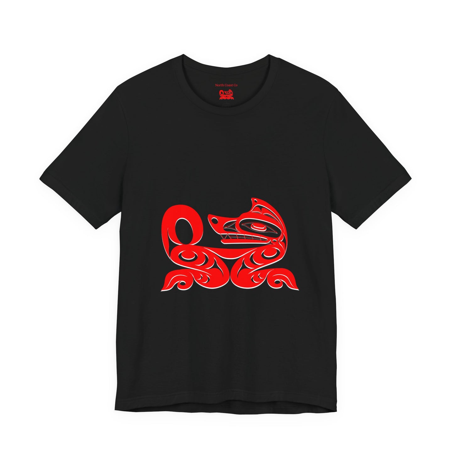 Unisex T-Shirt with Holographic “Red Wolf” design by Joshua Watts