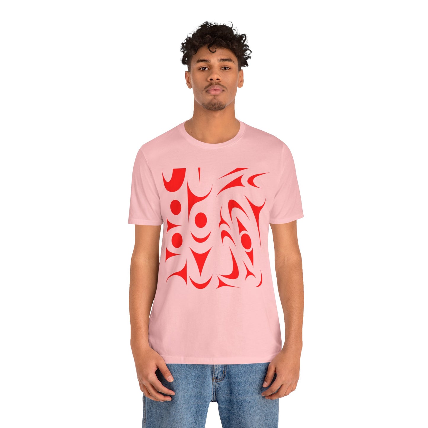 Unisex T-shirt with red Thunderbird design by Joshua Watts