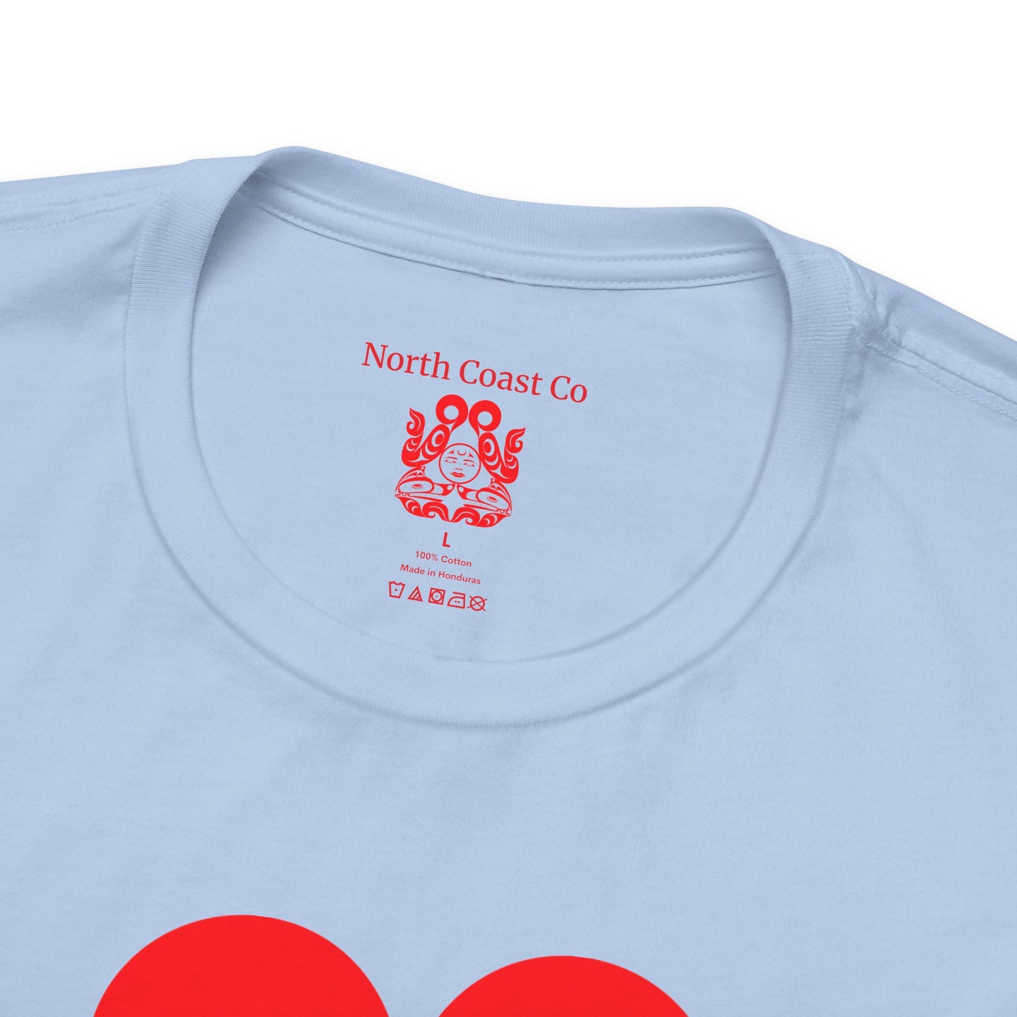 Unisex T-shirt with “Tsuu-Baa-Asaxt Wolves” design by Joshua Watts