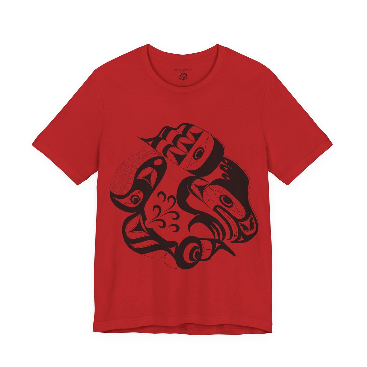Unisex T-Shirt with “Whale Hunt” design by Joshua Watts