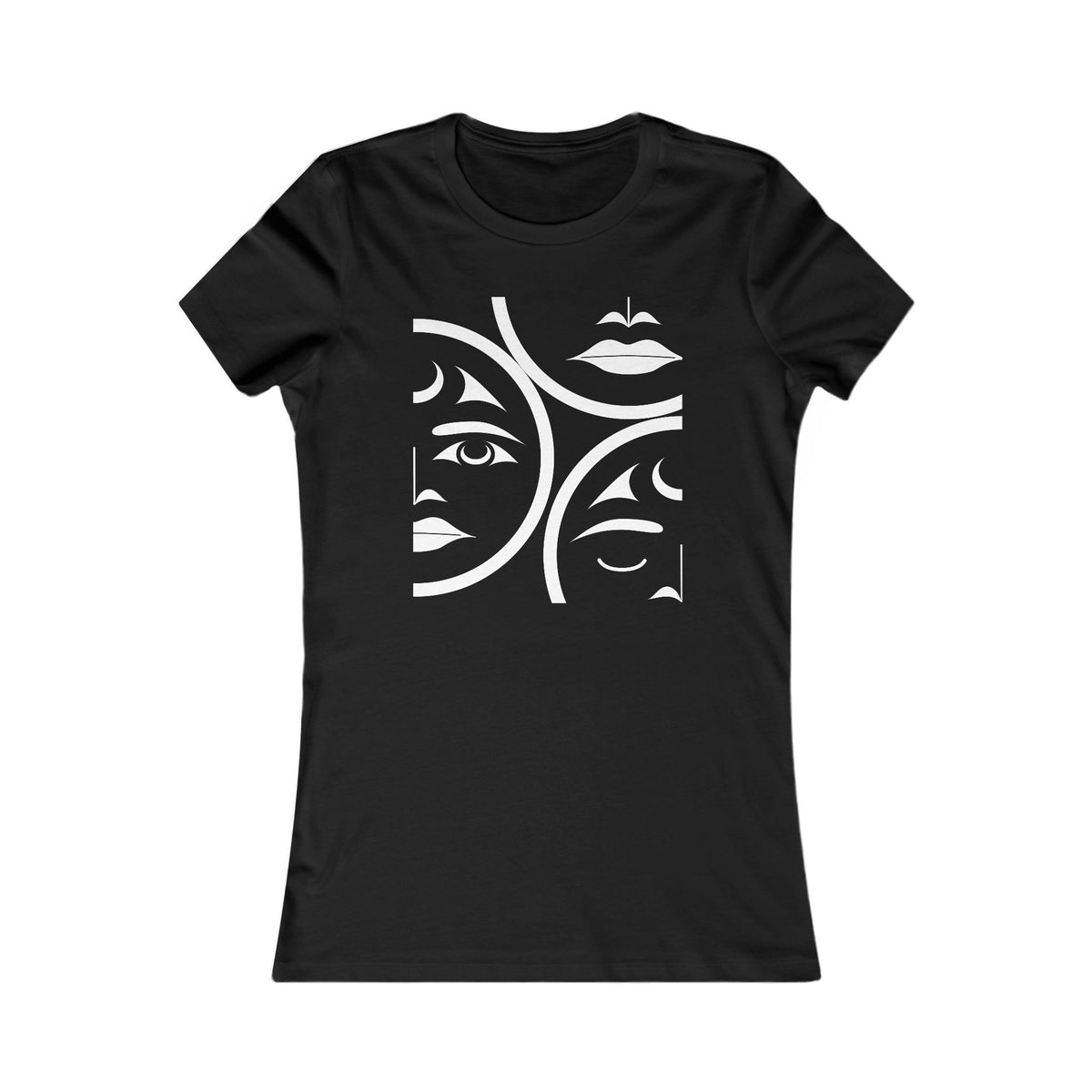 Women’s Fit T-Shirt with “Moons” Design by Joshua Watts