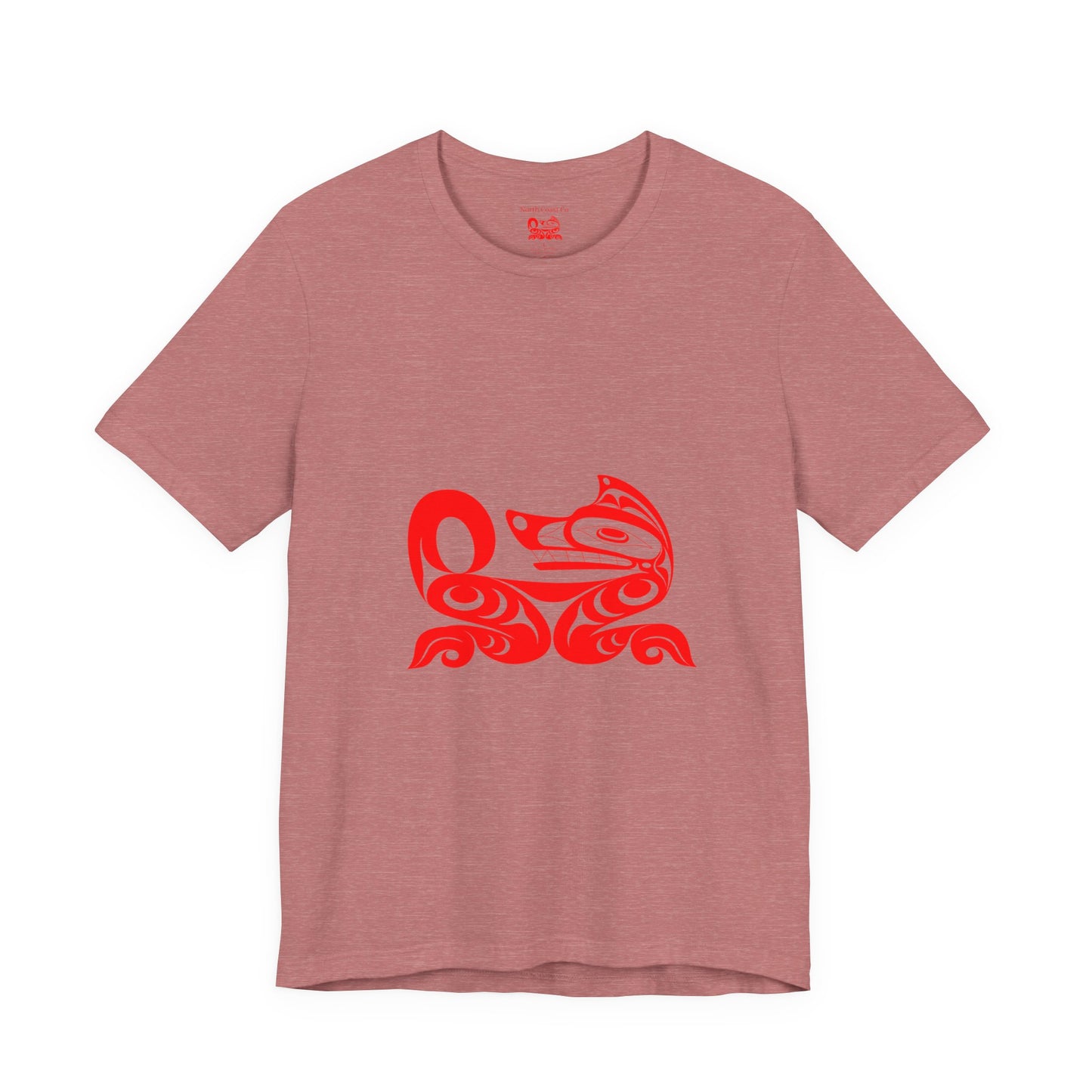 Unisex T-Shirt with “Red Wolf” design by Joshua Watts