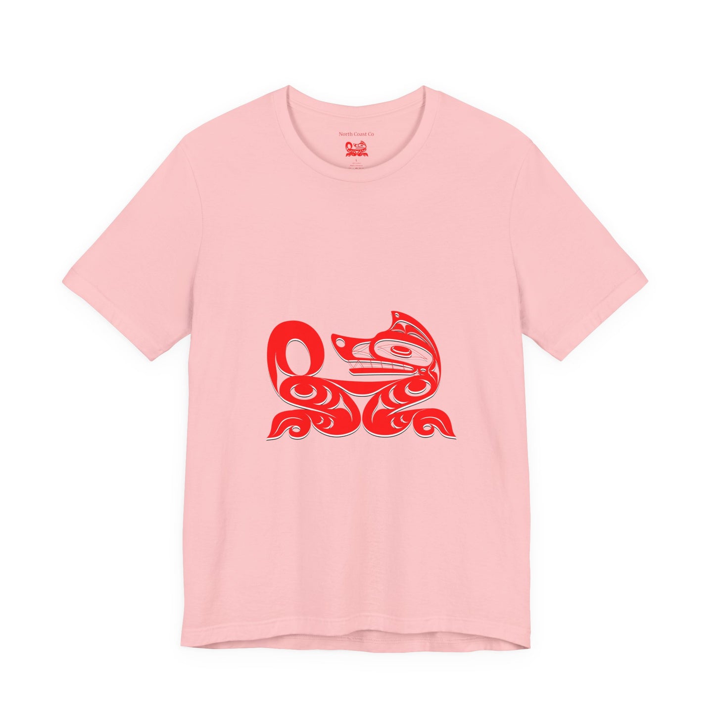 Unisex T-Shirt with Holographic “Red Wolf” design by Joshua Watts