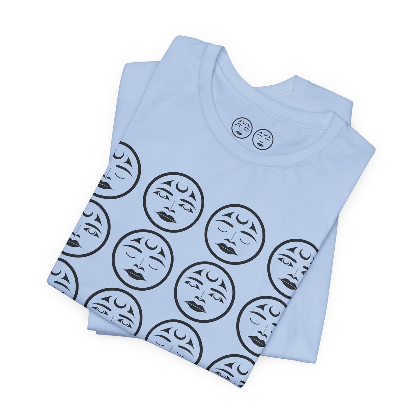 Unisex T-Shirt with “Many Moons” Design by Joshua Watts