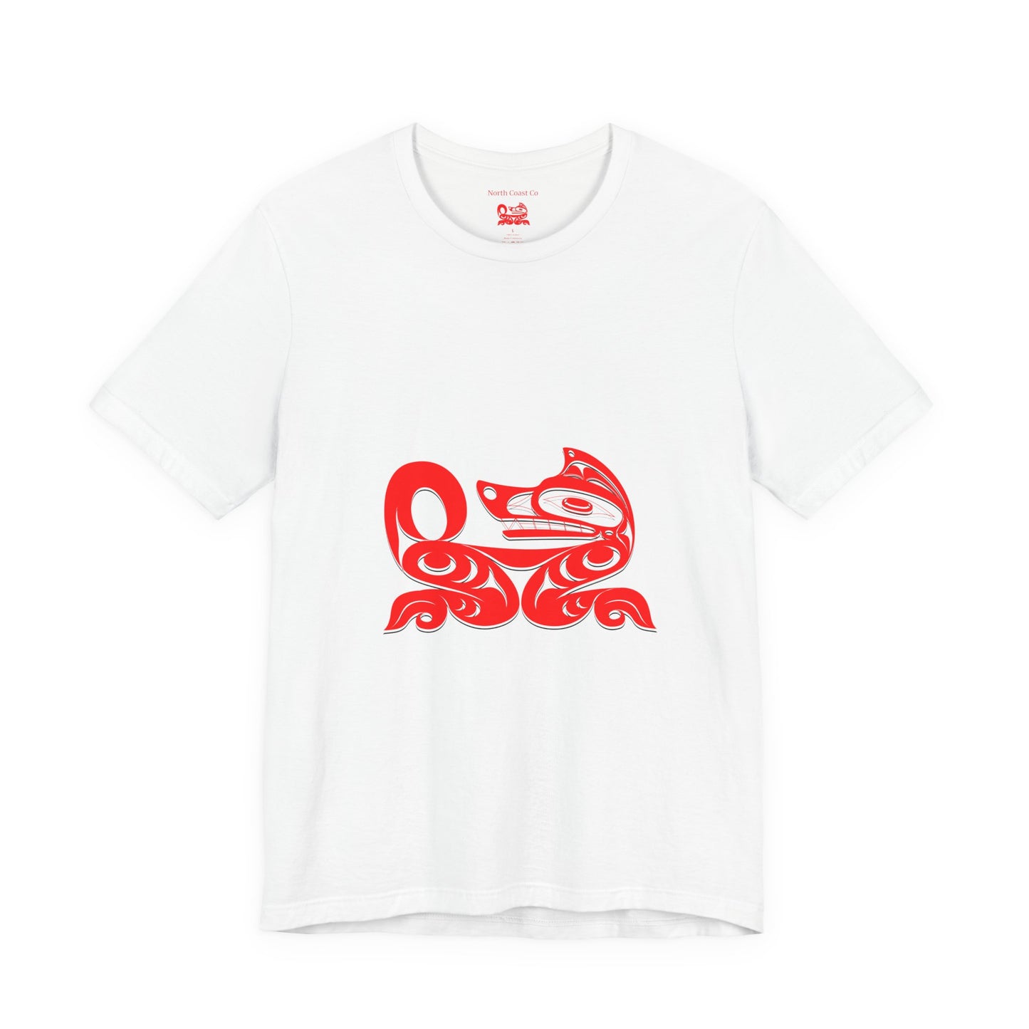 Unisex T-Shirt with Holographic “Red Wolf” design by Joshua Watts