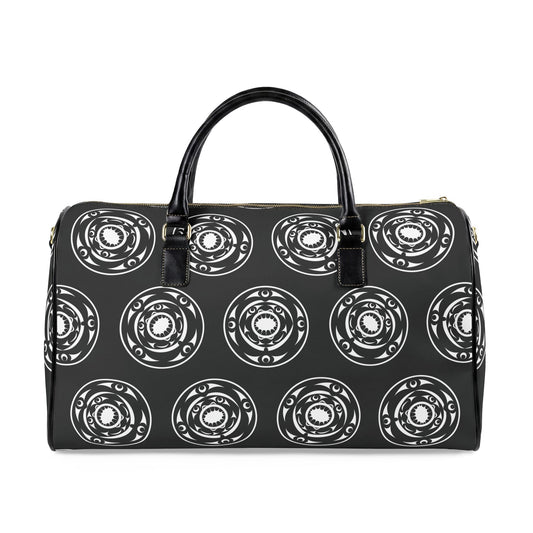 Patterned Leather Travel Bag