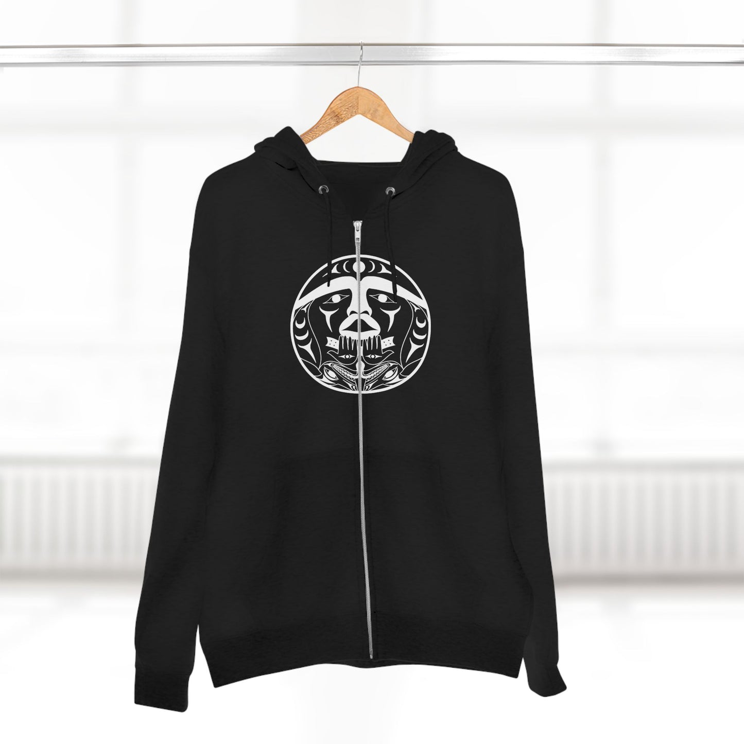 Unisex Zip Hoodie with “Xwechtaal” design by Joshua Watts