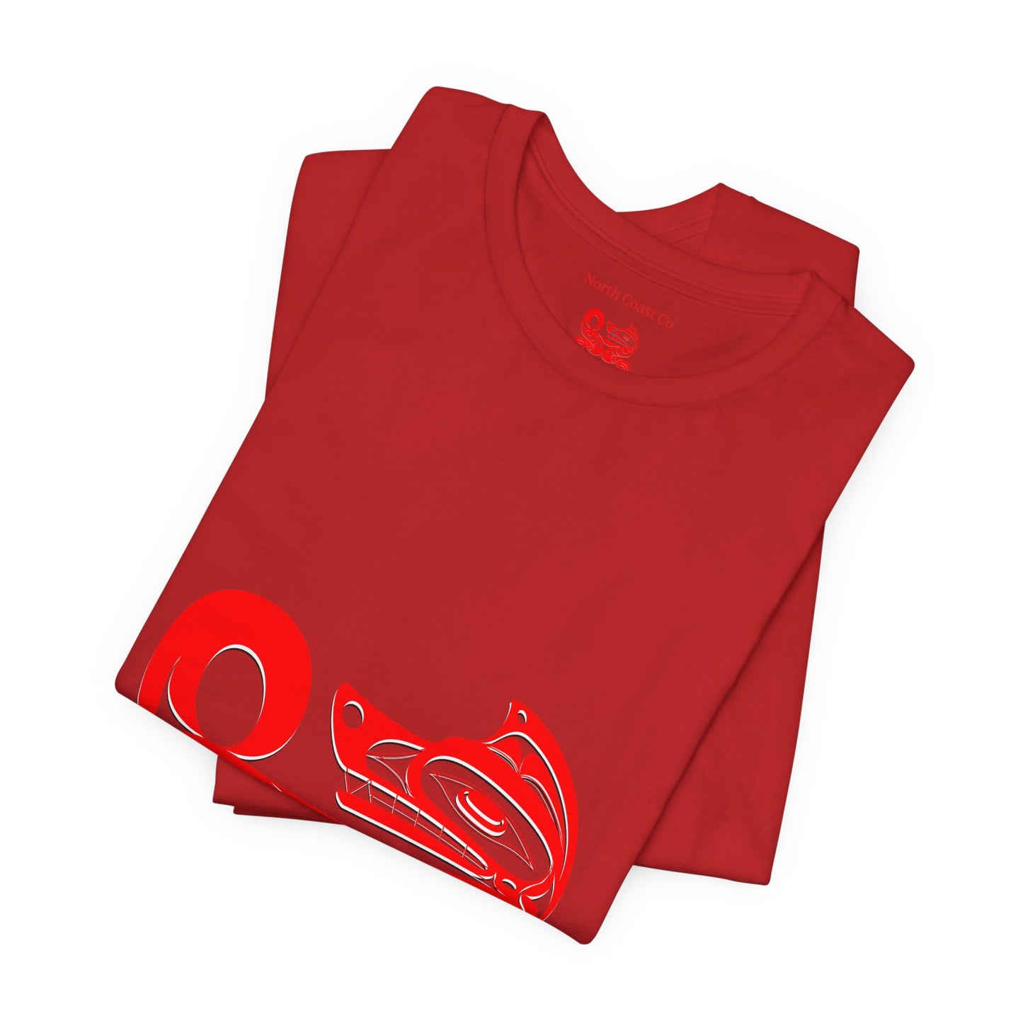 Unisex T-Shirt with Holographic “Red Wolf” design by Joshua Watts