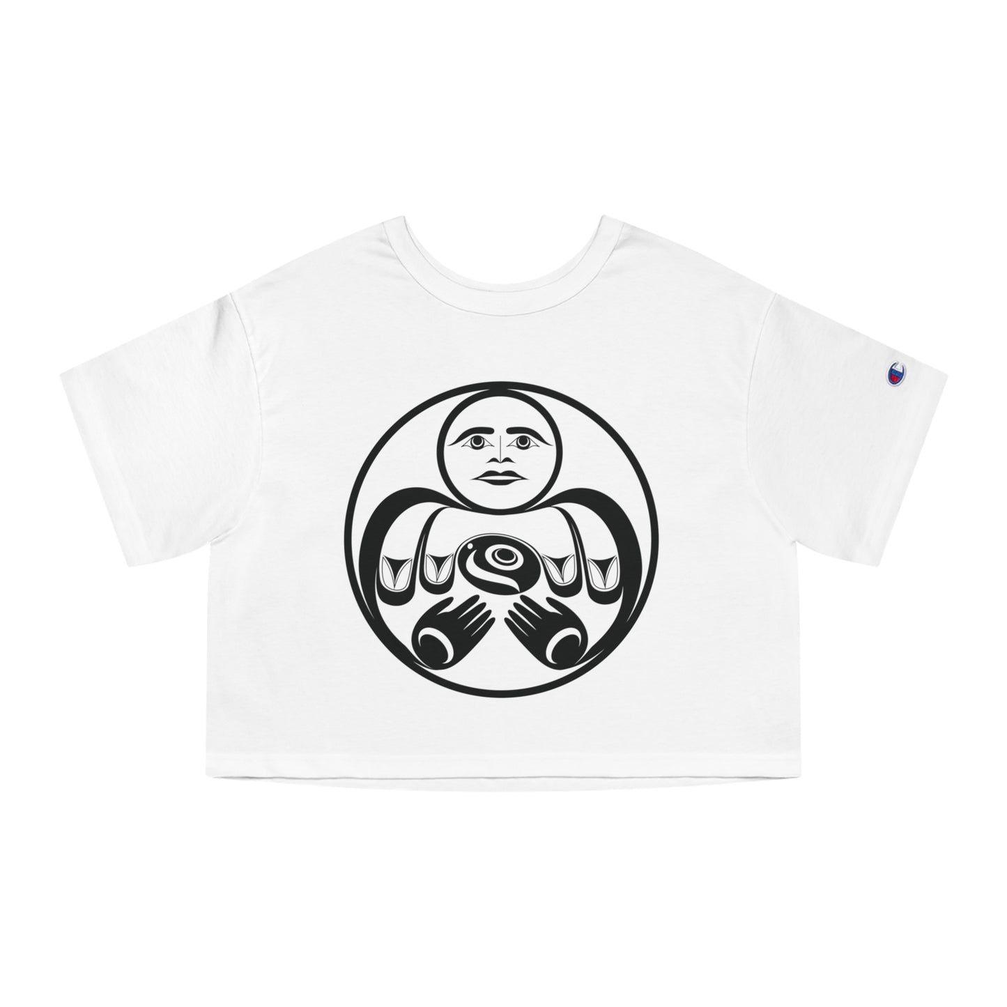Cropped Tee with “Hishuk Ish Tsawalk” design by Joshua Watts