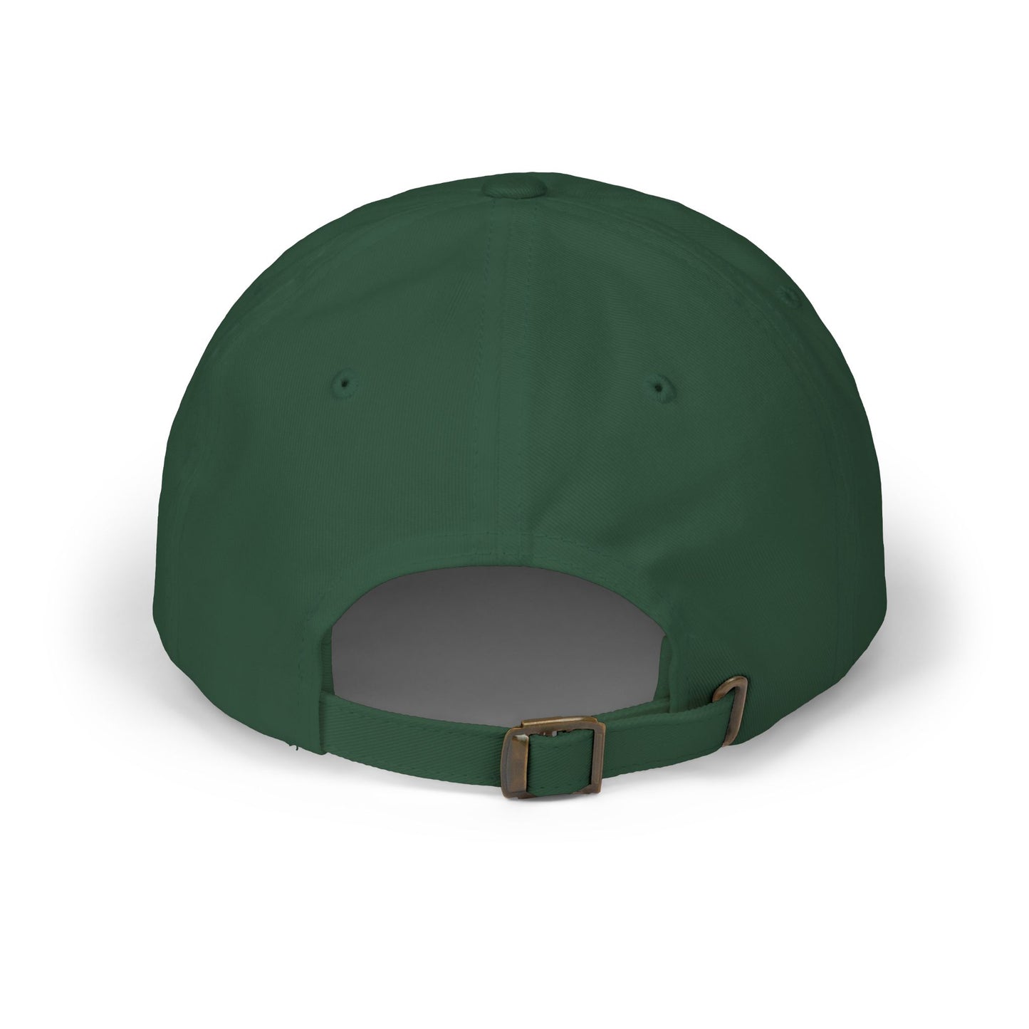 Distressed Coastal Wave Dad Cap — Beige Embroidered Circle Logo Hat
