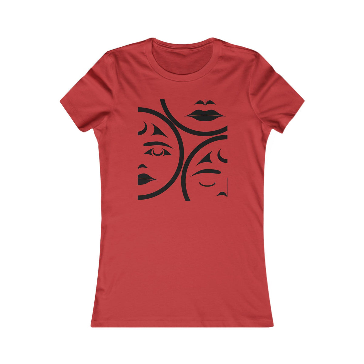 Women’s Fit T-Shirt with “Moons” Design by Joshua Watts