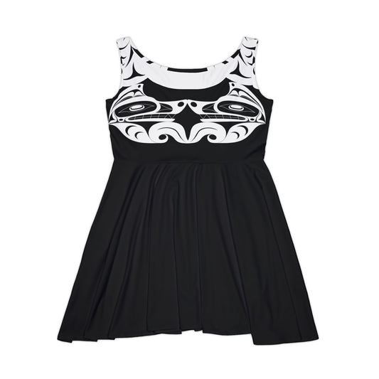 Skater Dress with Wolves design by Joshua Watts