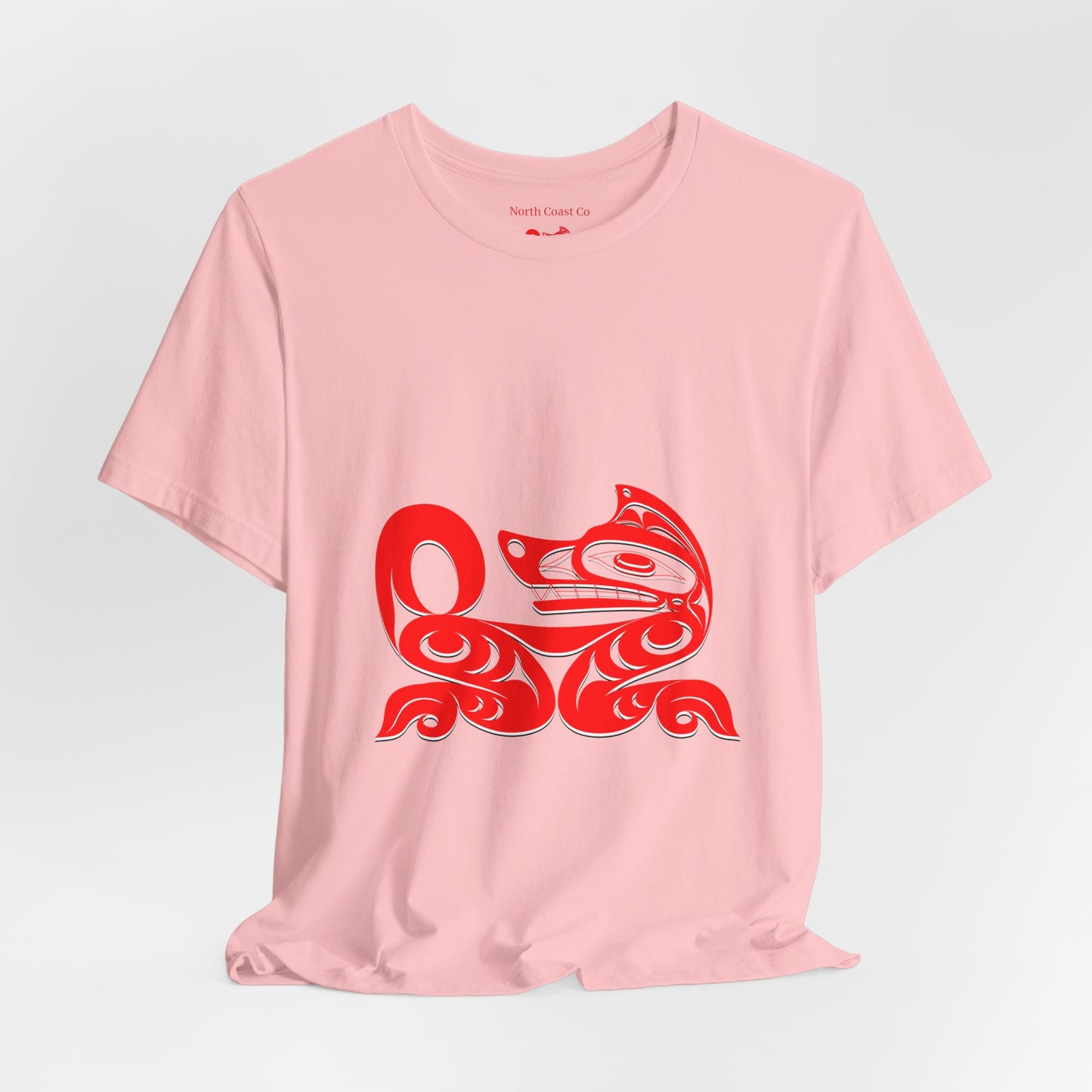 Unisex T-Shirt with Holographic “Red Wolf” design by Joshua Watts