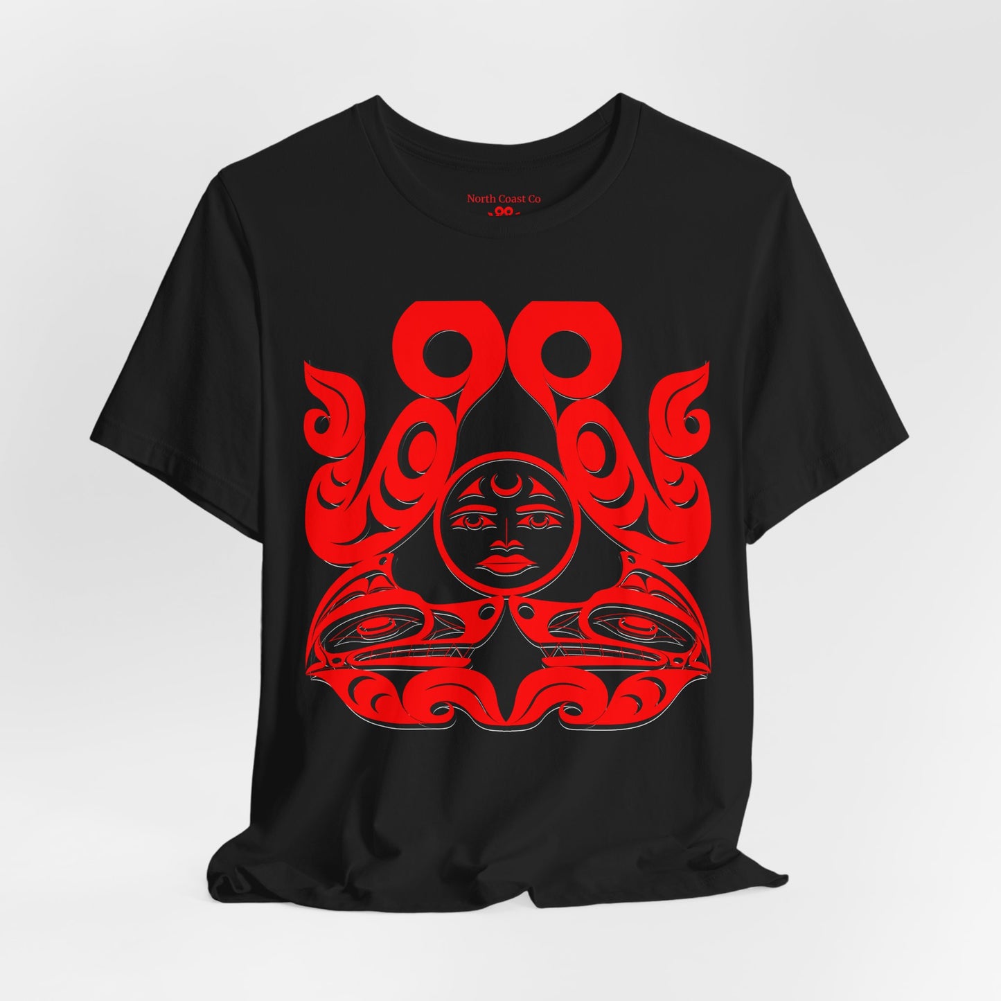 Unisex T-shirt with Holographic “Tsuu-Baa-Asaxt Wolves” design by Joshua Watts