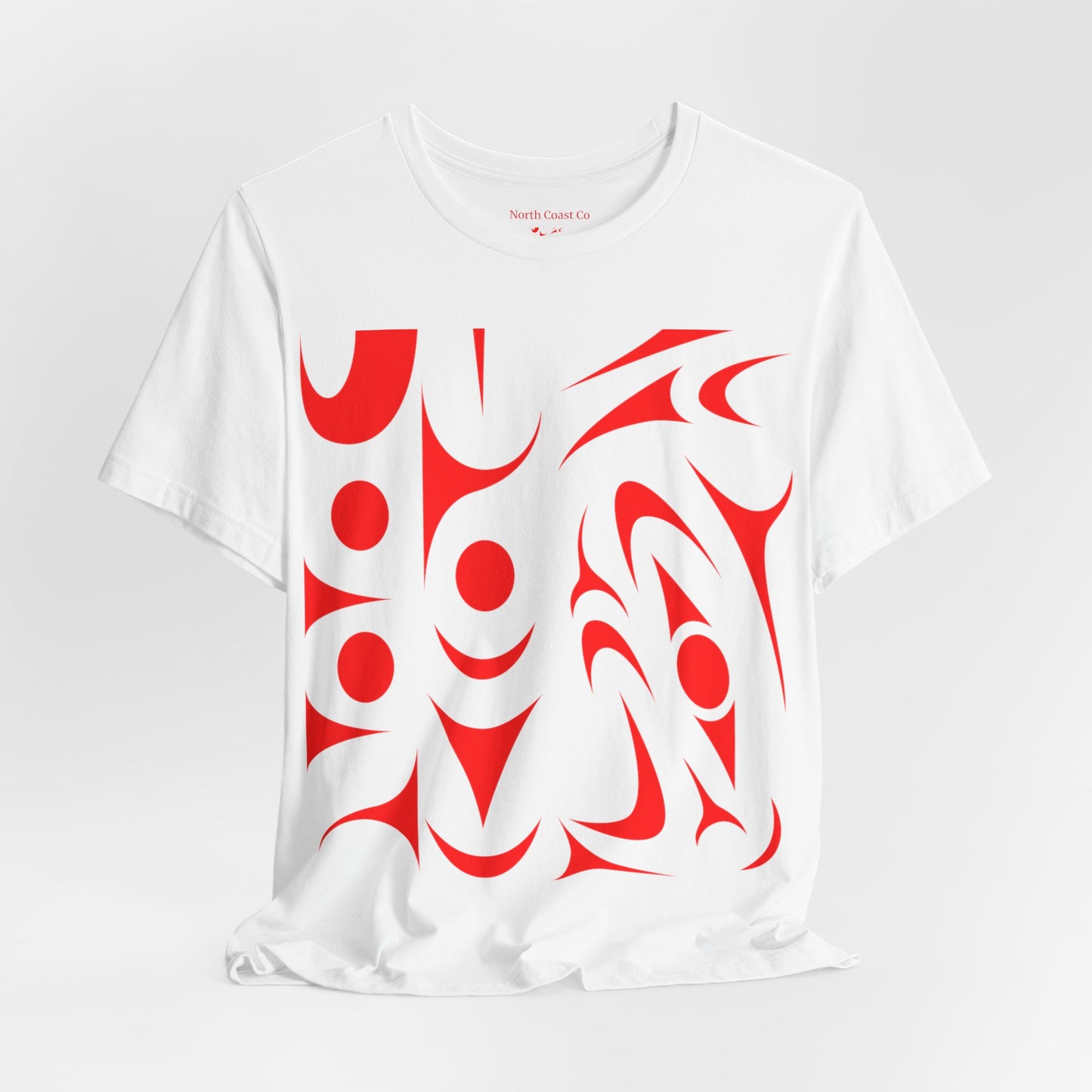 Unisex T-shirt with red Thunderbird design by Joshua Watts