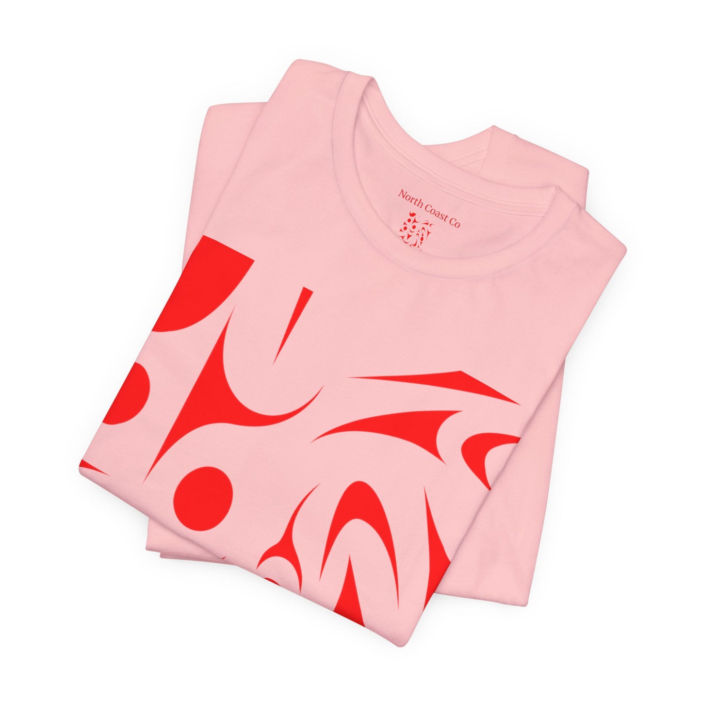Unisex T-shirt with red Thunderbird design by Joshua Watts
