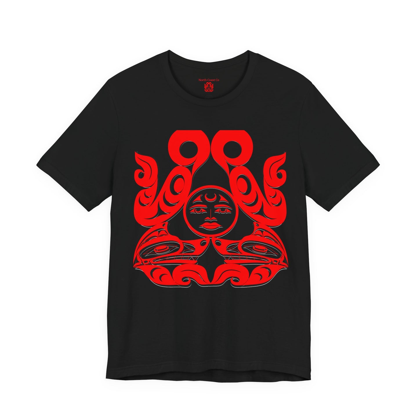 Unisex T-shirt with Holographic “Tsuu-Baa-Asaxt Wolves” design by Joshua Watts