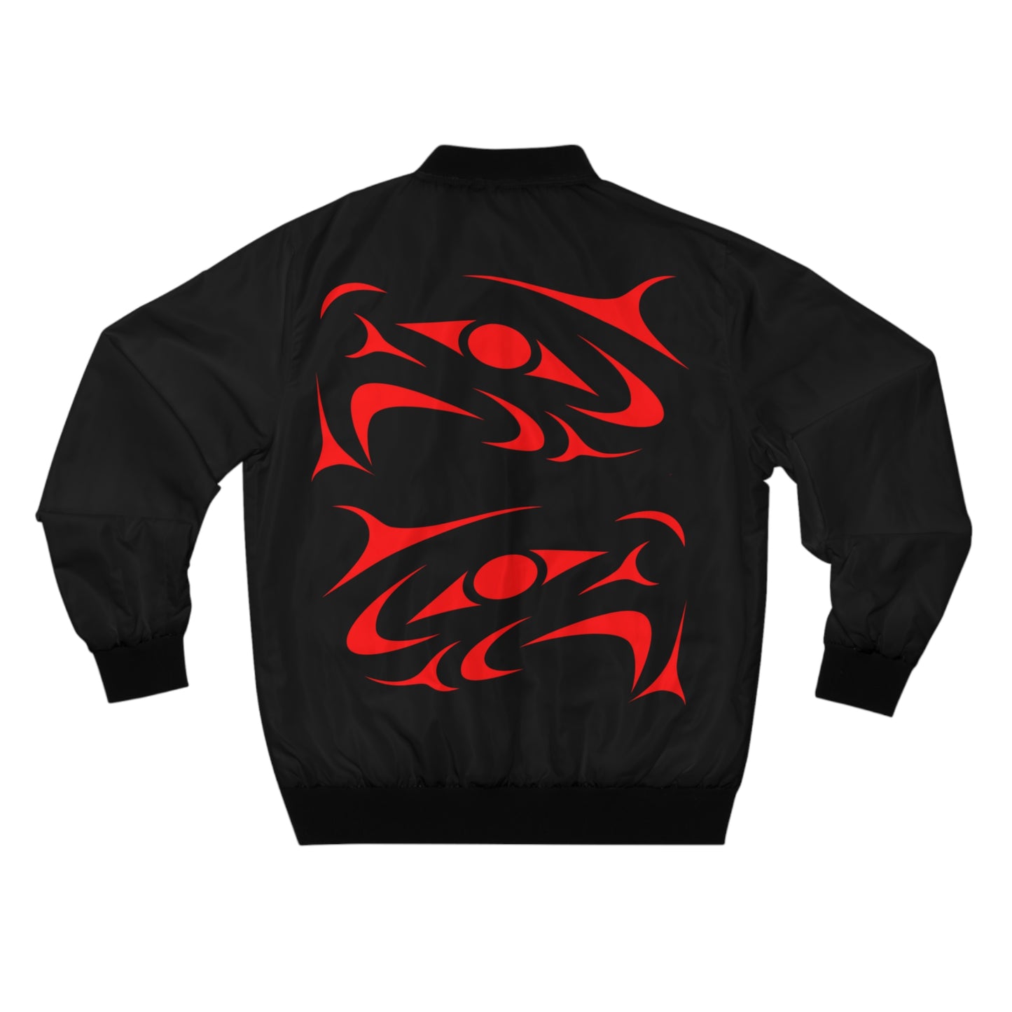 Unisex Bomber Jacket with “Twin Thunderbird” design by Joshua Watts