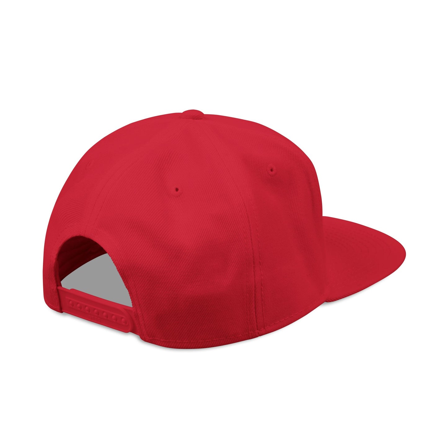 Embroidered Snapback Cap with Black Wolf design by Joshua Watts