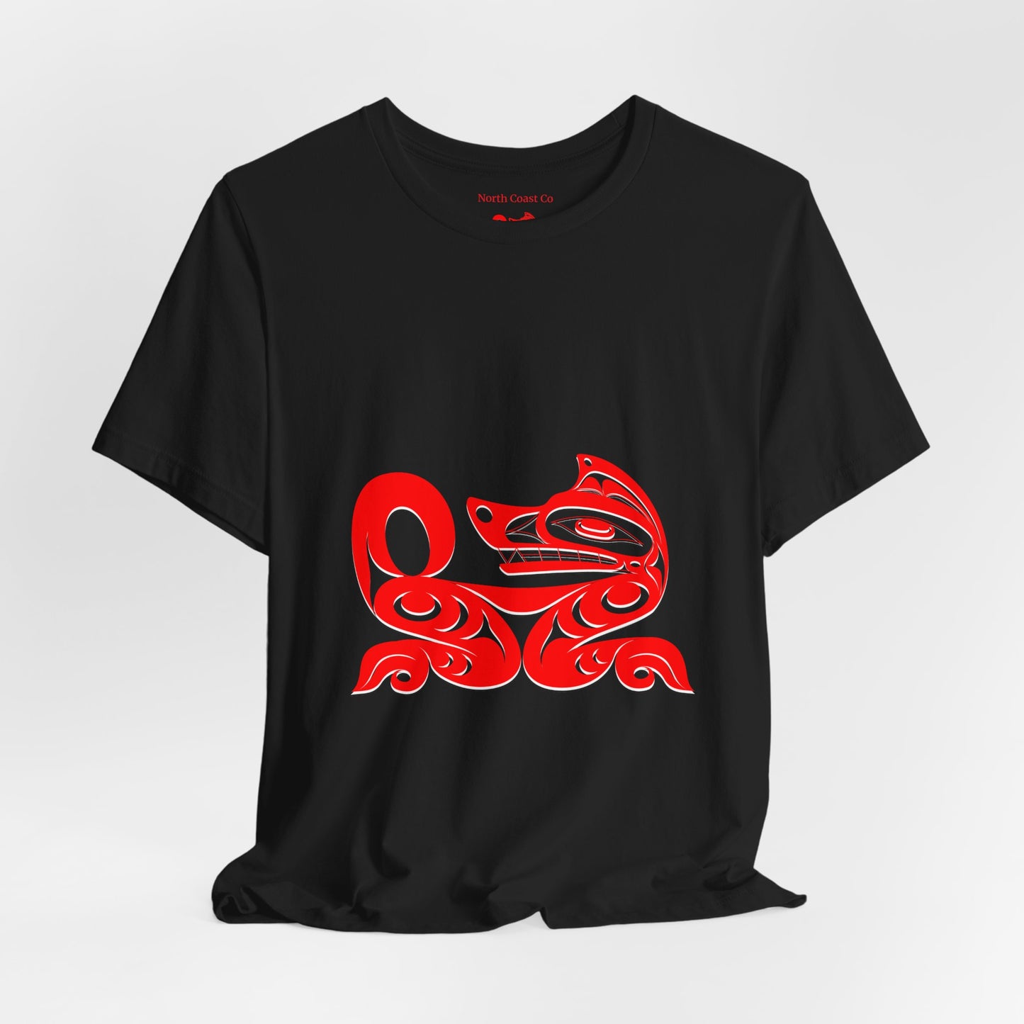 Unisex T-Shirt with Holographic “Red Wolf” design by Joshua Watts
