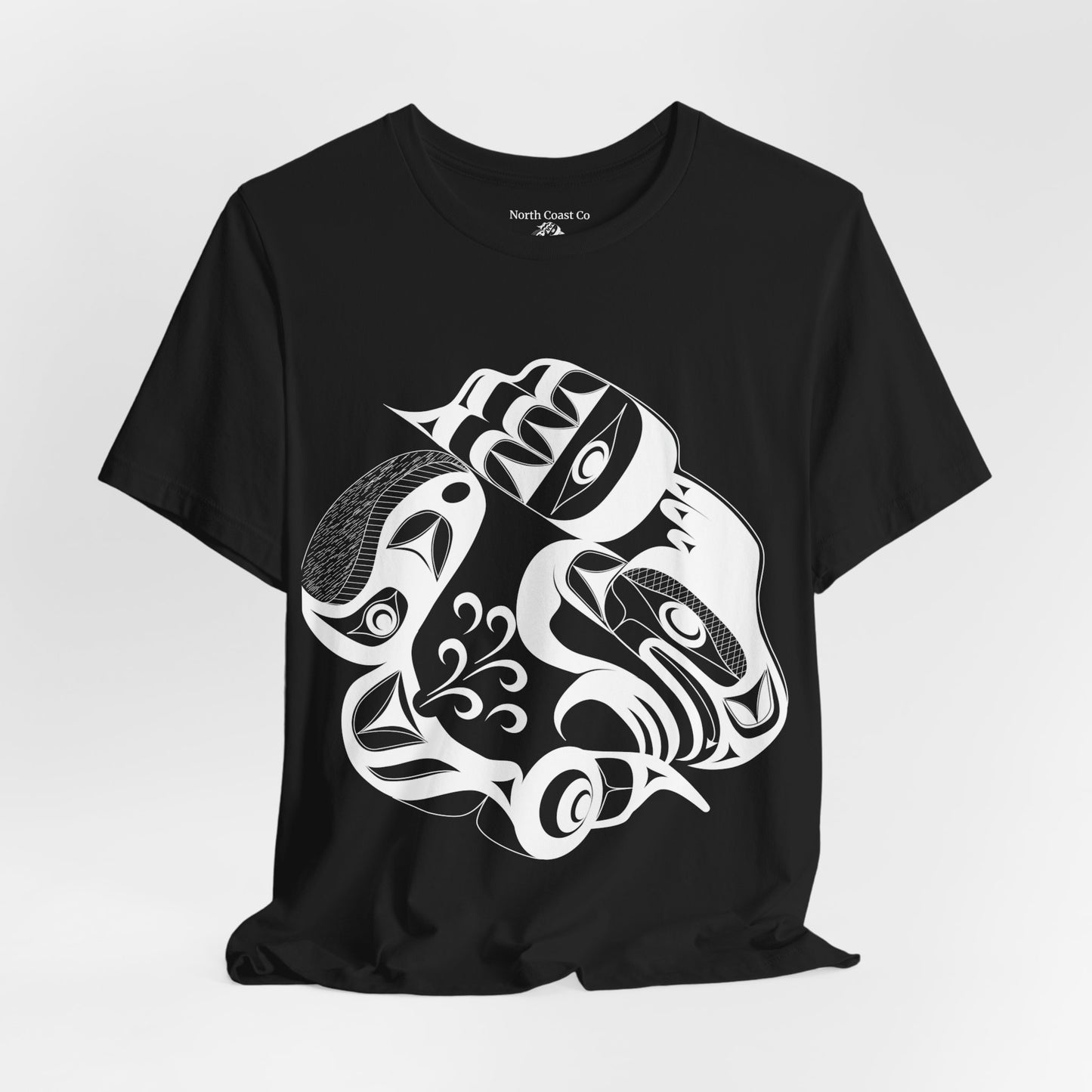 Unisex T-Shirt with “Whale Hunt” design by Joshua Watts