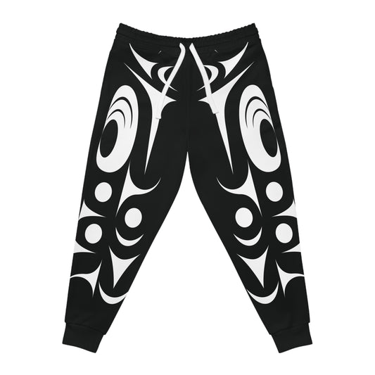 Unisex Black and White Athletic joggers designed by Joshua Watts