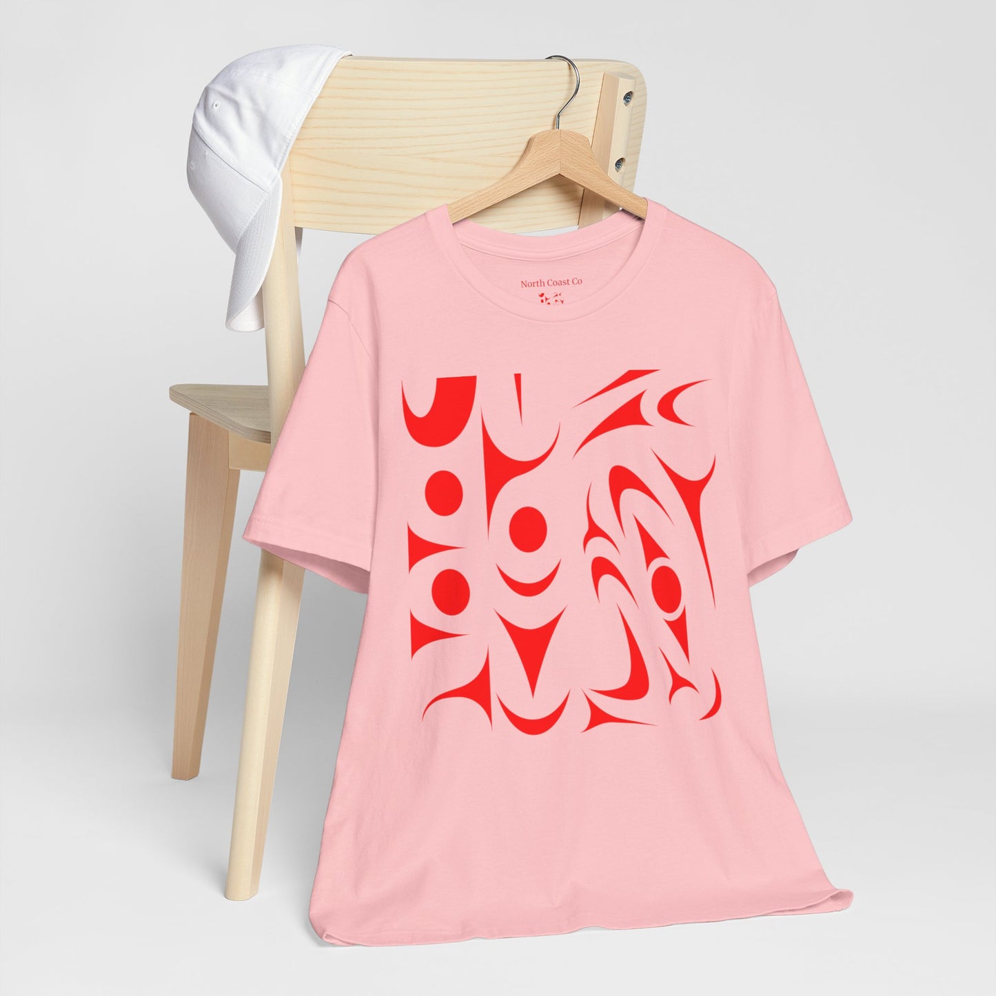 Unisex T-shirt with red Thunderbird design by Joshua Watts