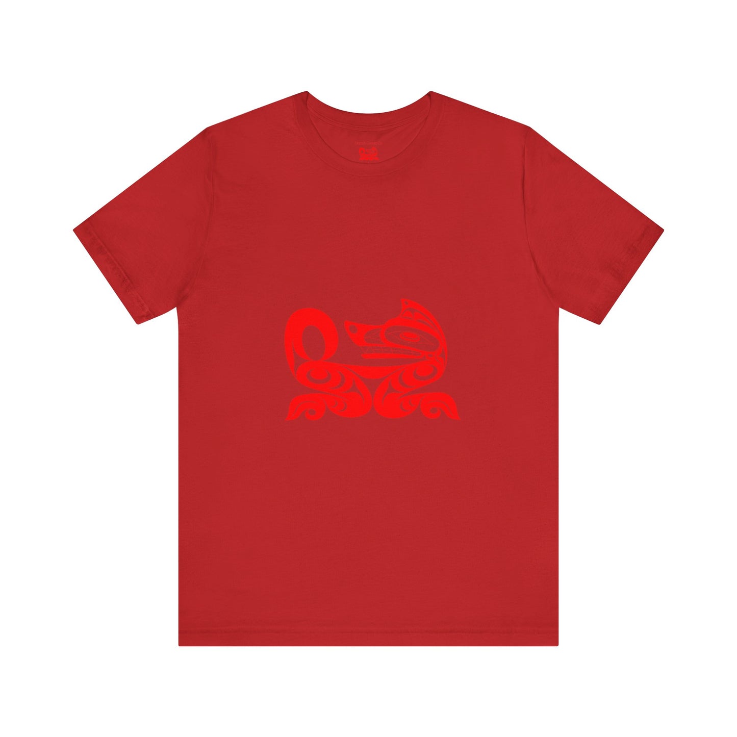 Unisex T-Shirt with “Red Wolf” design by Joshua Watts