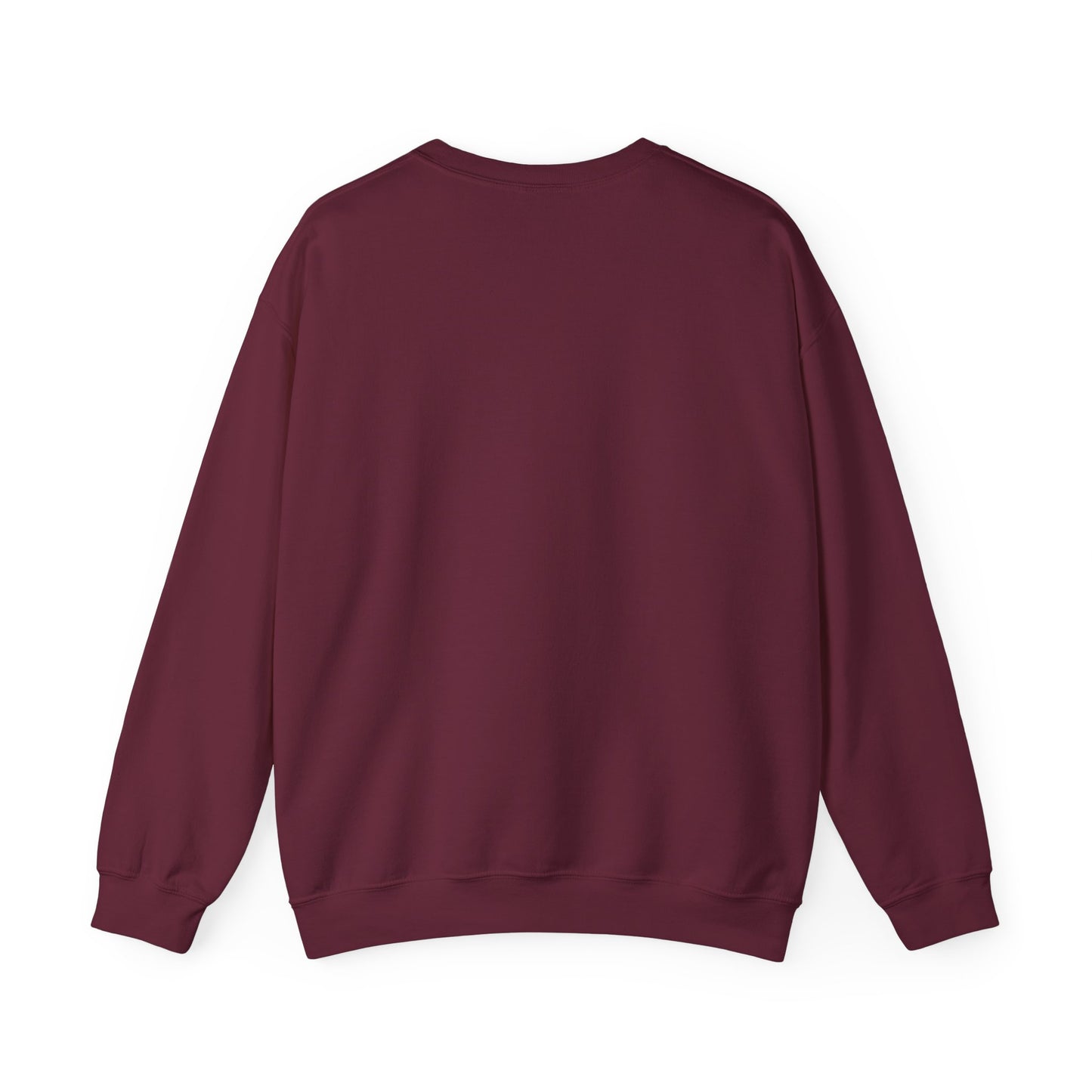 Unisex Crewneck Pullover sweatshirt with White “Salmon Run” design by Joshua Watts