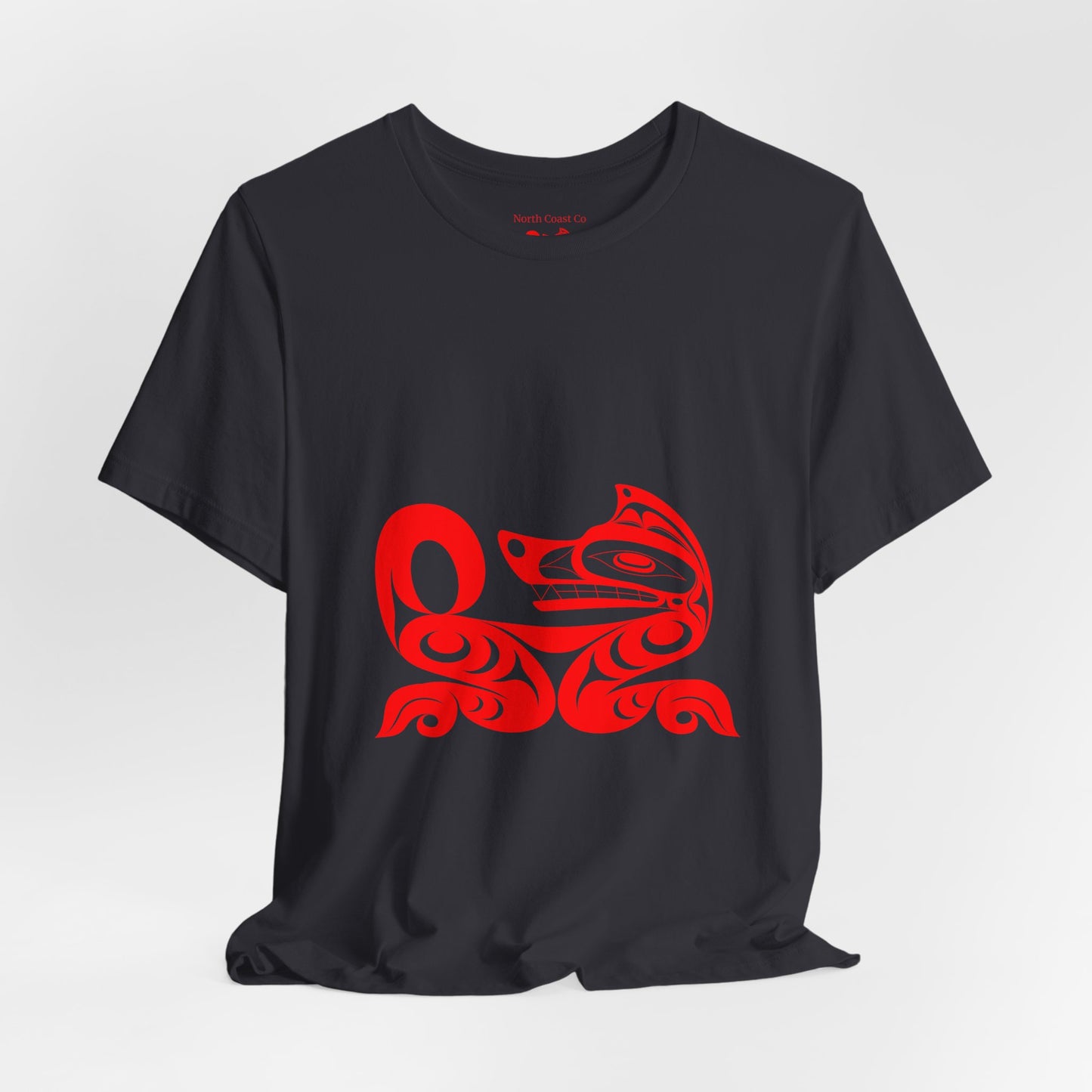 Unisex T-Shirt with “Red Wolf” design by Joshua Watts