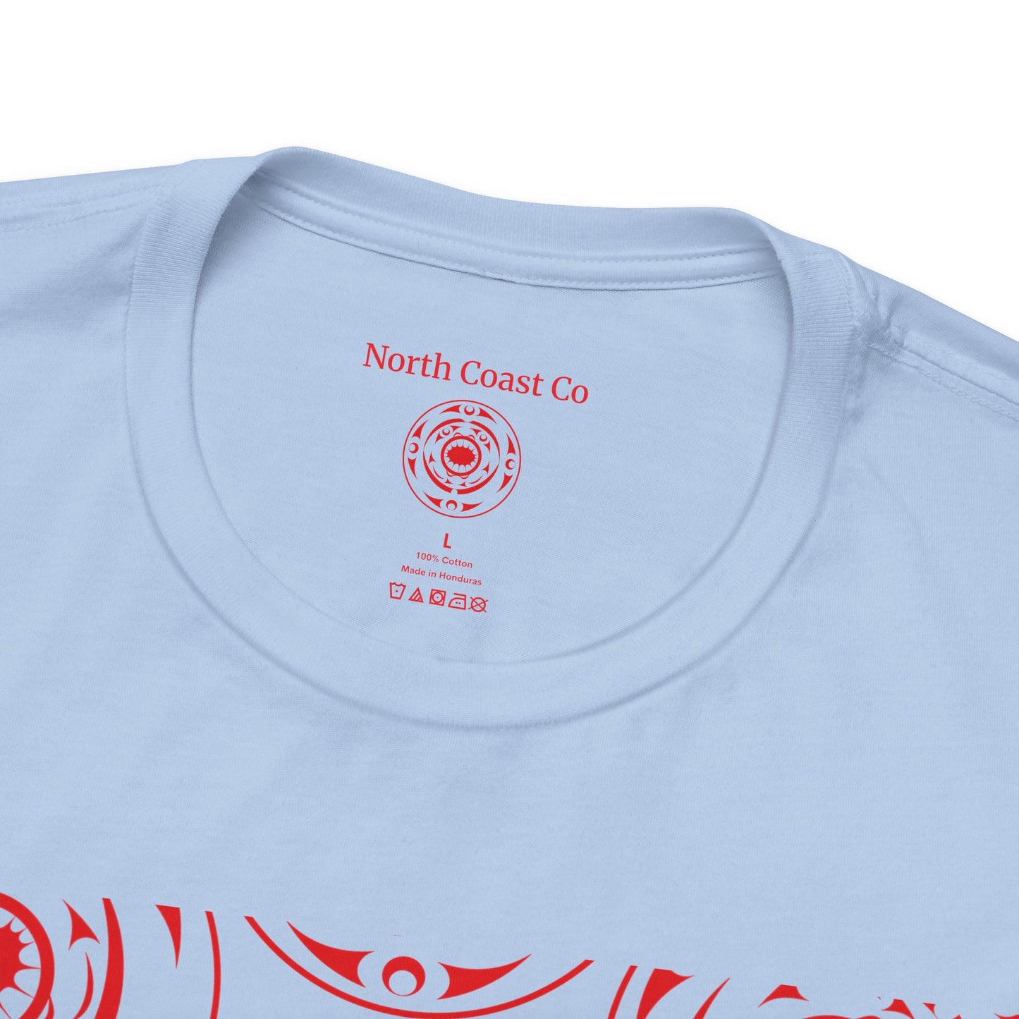 Unisex T-Shirt with red “Life and Death” pattern design by Joshua Watts