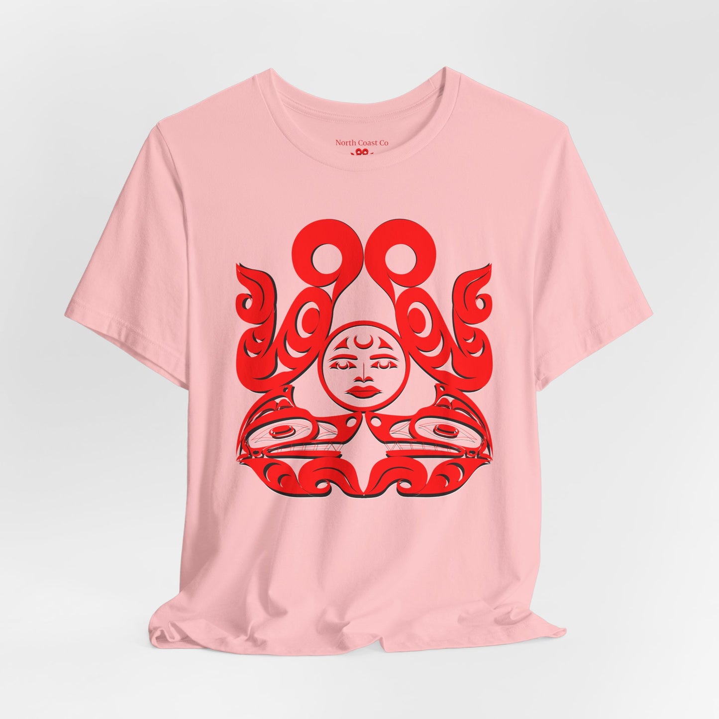 Unisex T-shirt with Holographic “Tsuu-Baa-Asaxt Wolves” design by Joshua Watts