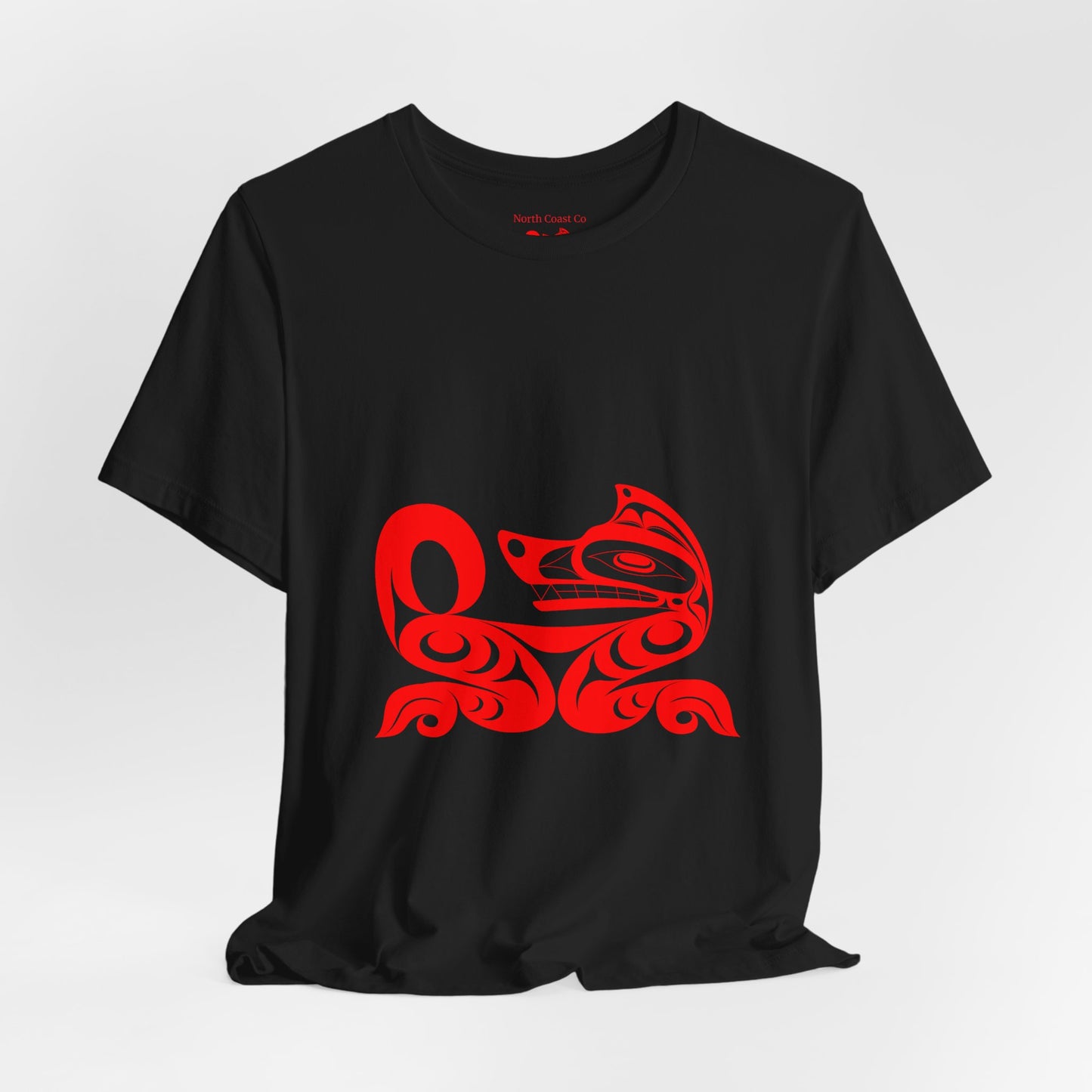 Unisex T-Shirt with “Red Wolf” design by Joshua Watts