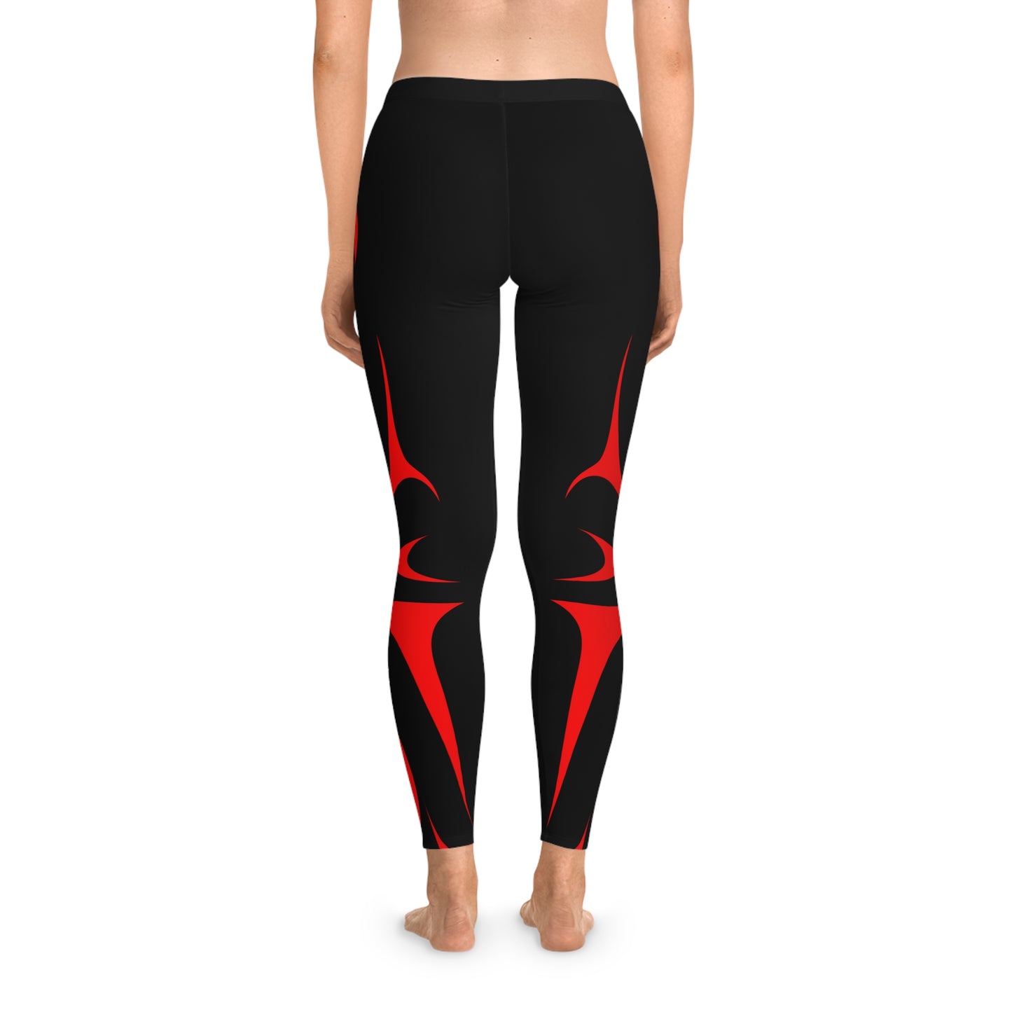 Black and Red Thunderbird Leggings designed by Joshua Watts